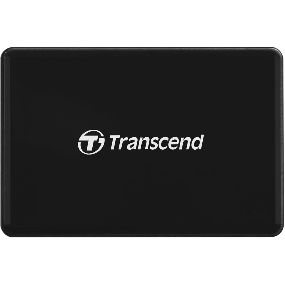 Lector de Tarjetas Transcend RDC8 USB 3.1 Gen 1 (Negro) - vista frontal