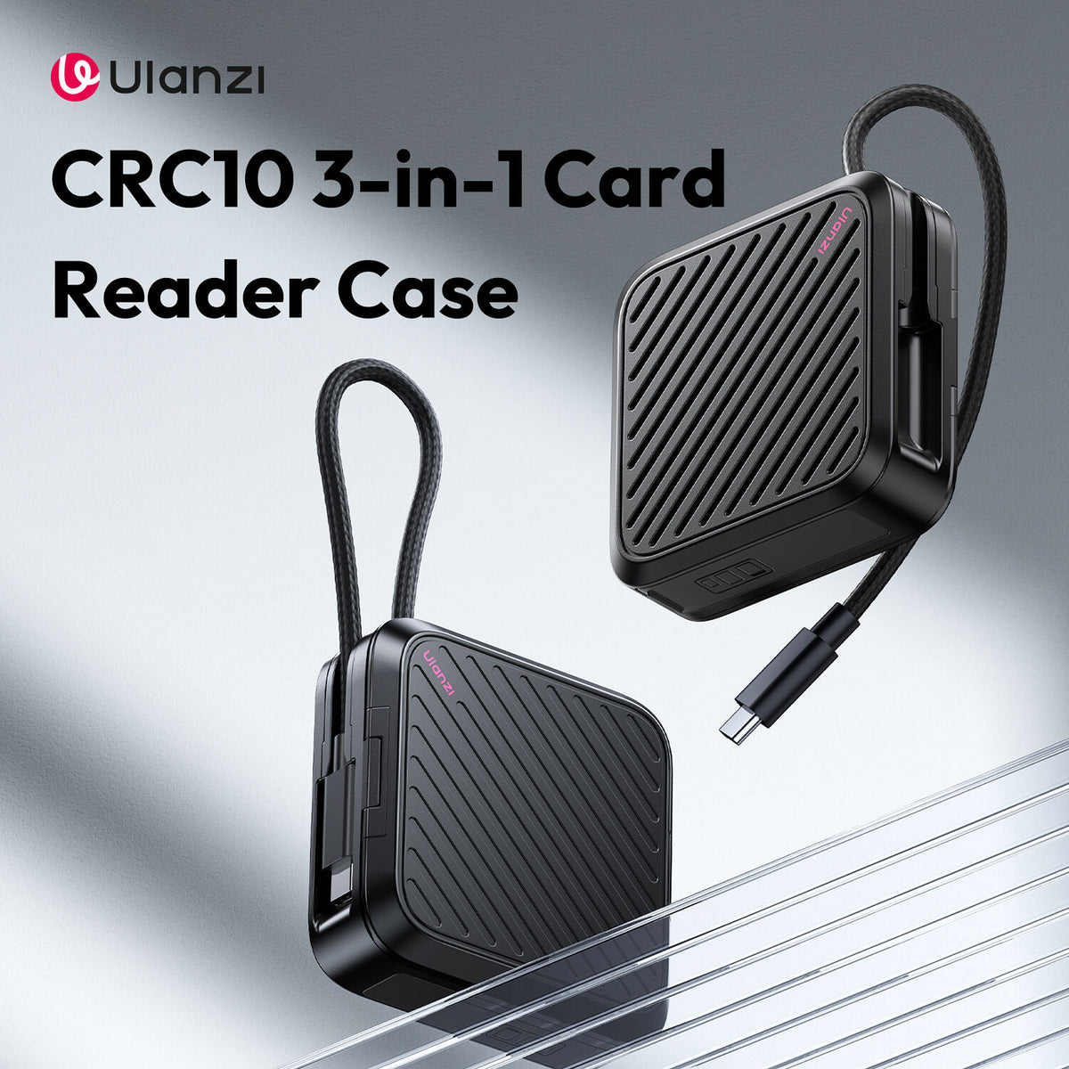Lector de Tarjetas Ulanzi CRC10 3-in-1 Case - vista frontal
