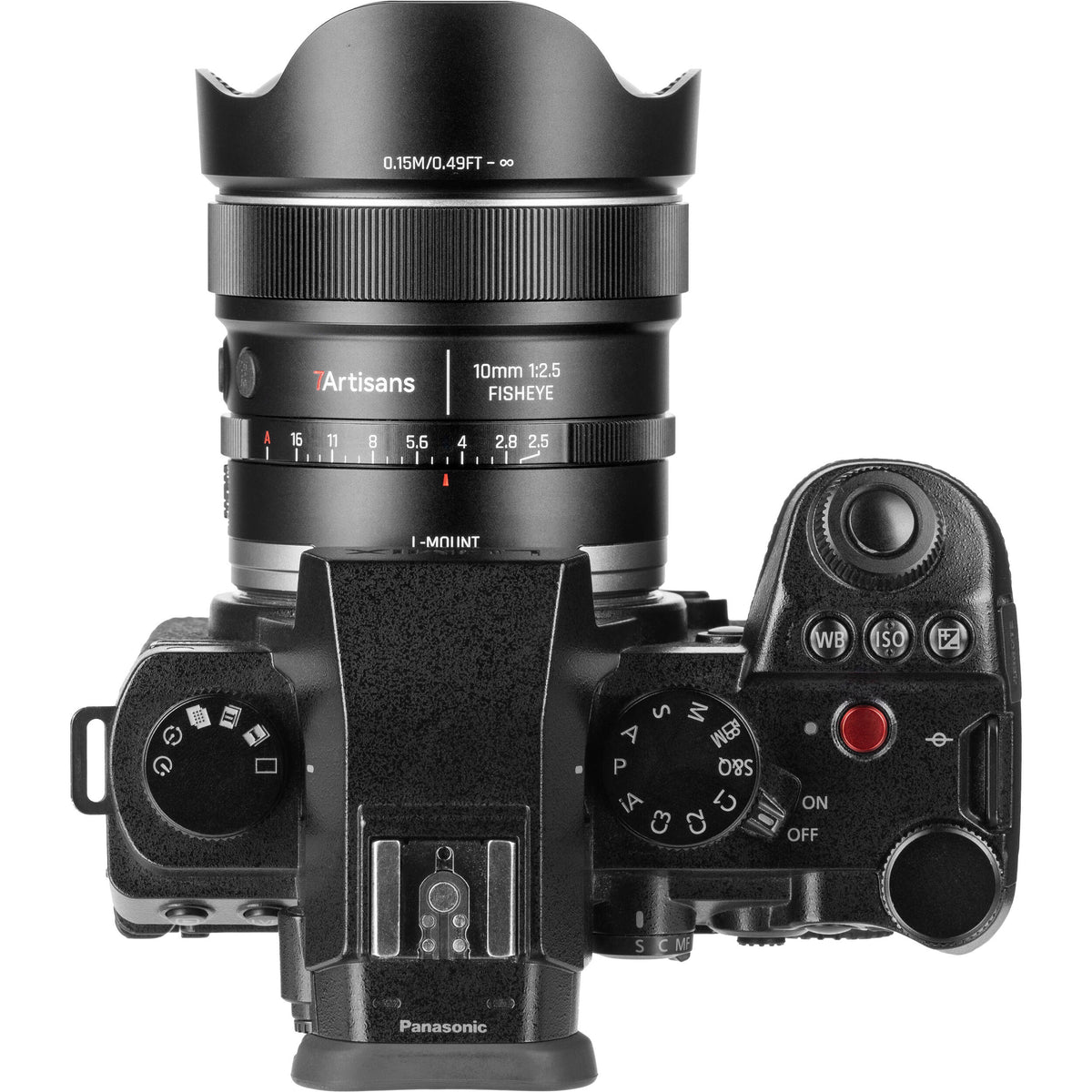 Lente 7Artisans 10mm f/2.5 AF MAX Fisheye - detalle