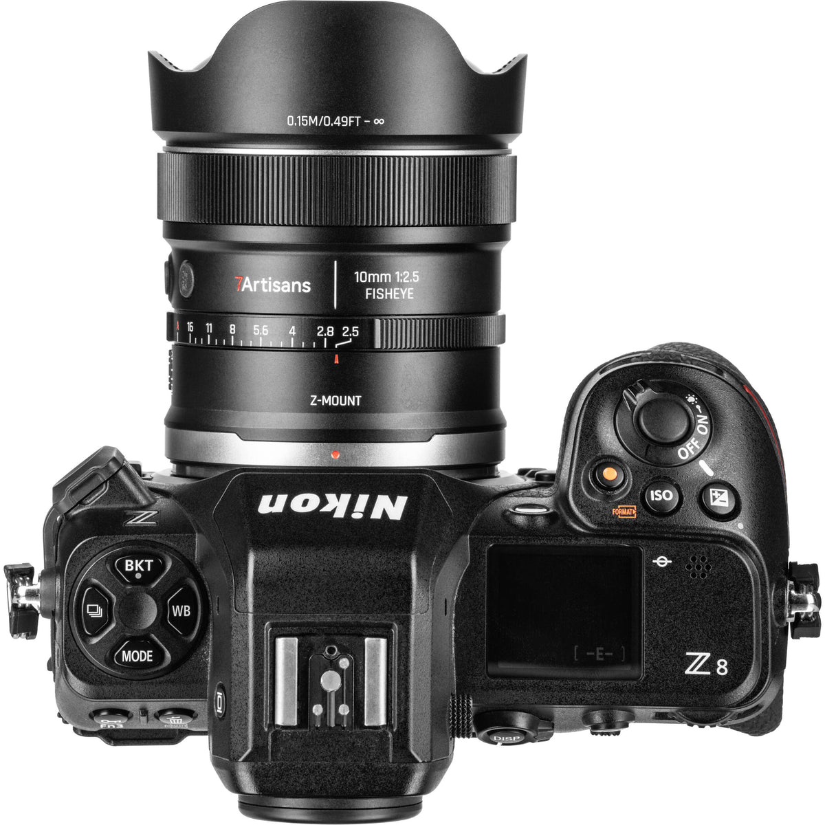 Lente 7Artisans 10mm f/2.5 AF MAX Fisheye - contenido de la caja