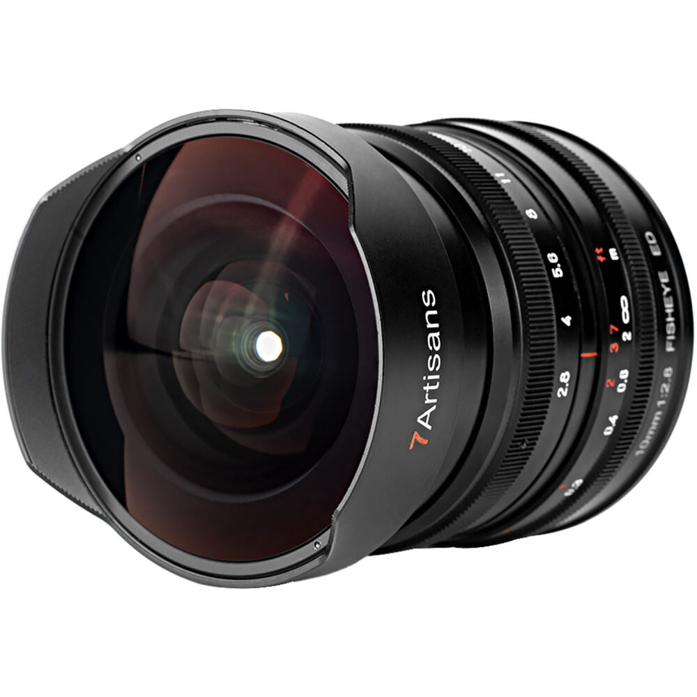 Lente 7Artisans 10mm f/2.8 Fisheye - vista lateral