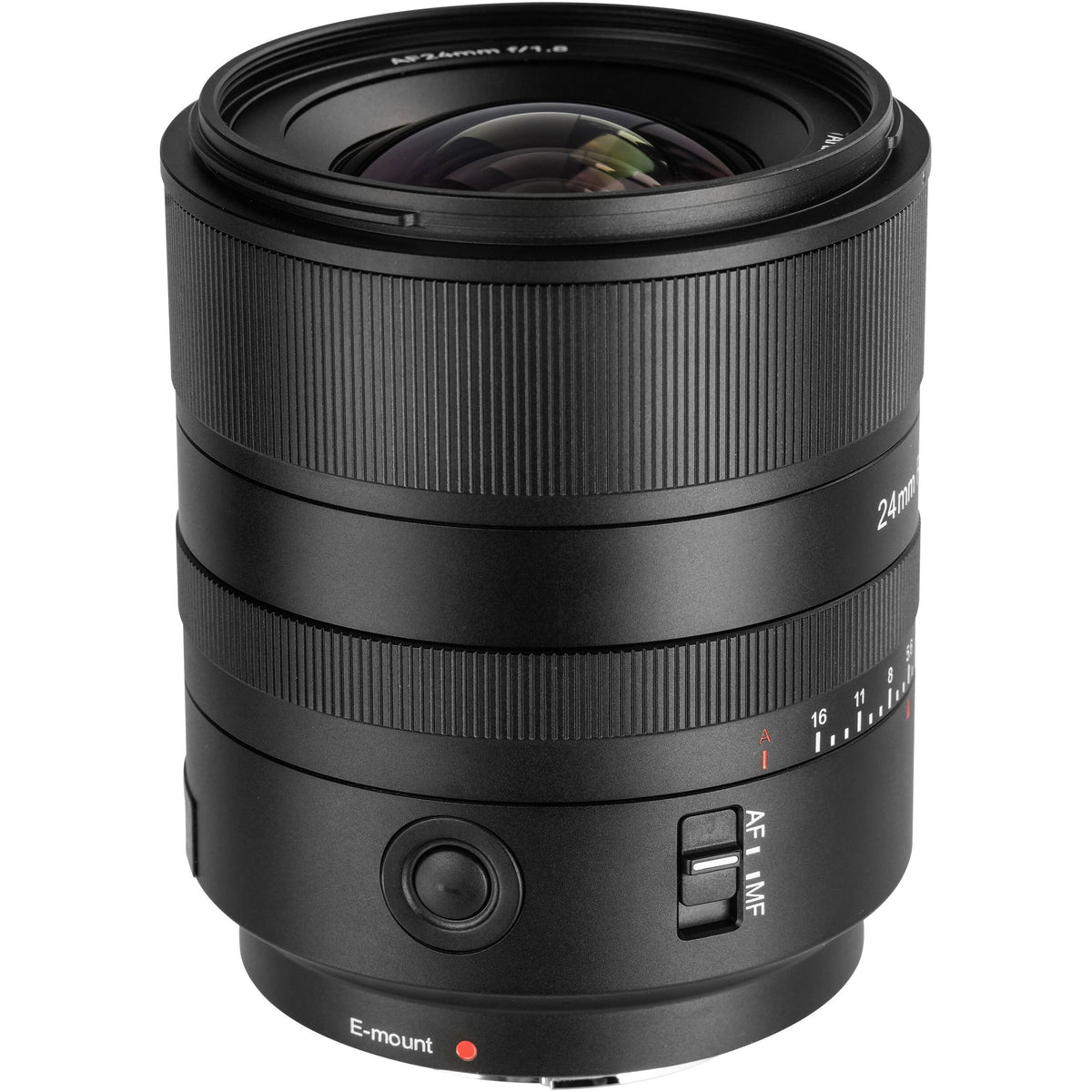 Lente 7Artisans 24mm f/1.8 AF - vista lateral