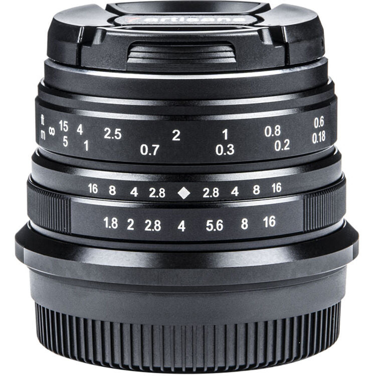 Lente 7Artisans 25mm f/1.8 (Negro) - detalle