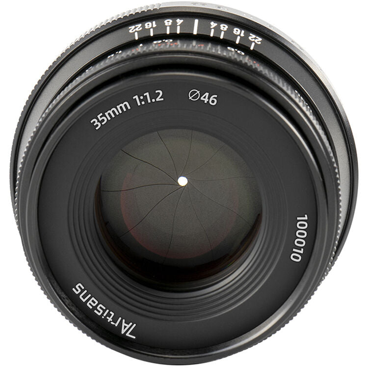 Lente 7Artisans 35mm f/1.2 Mark II - vista trasera