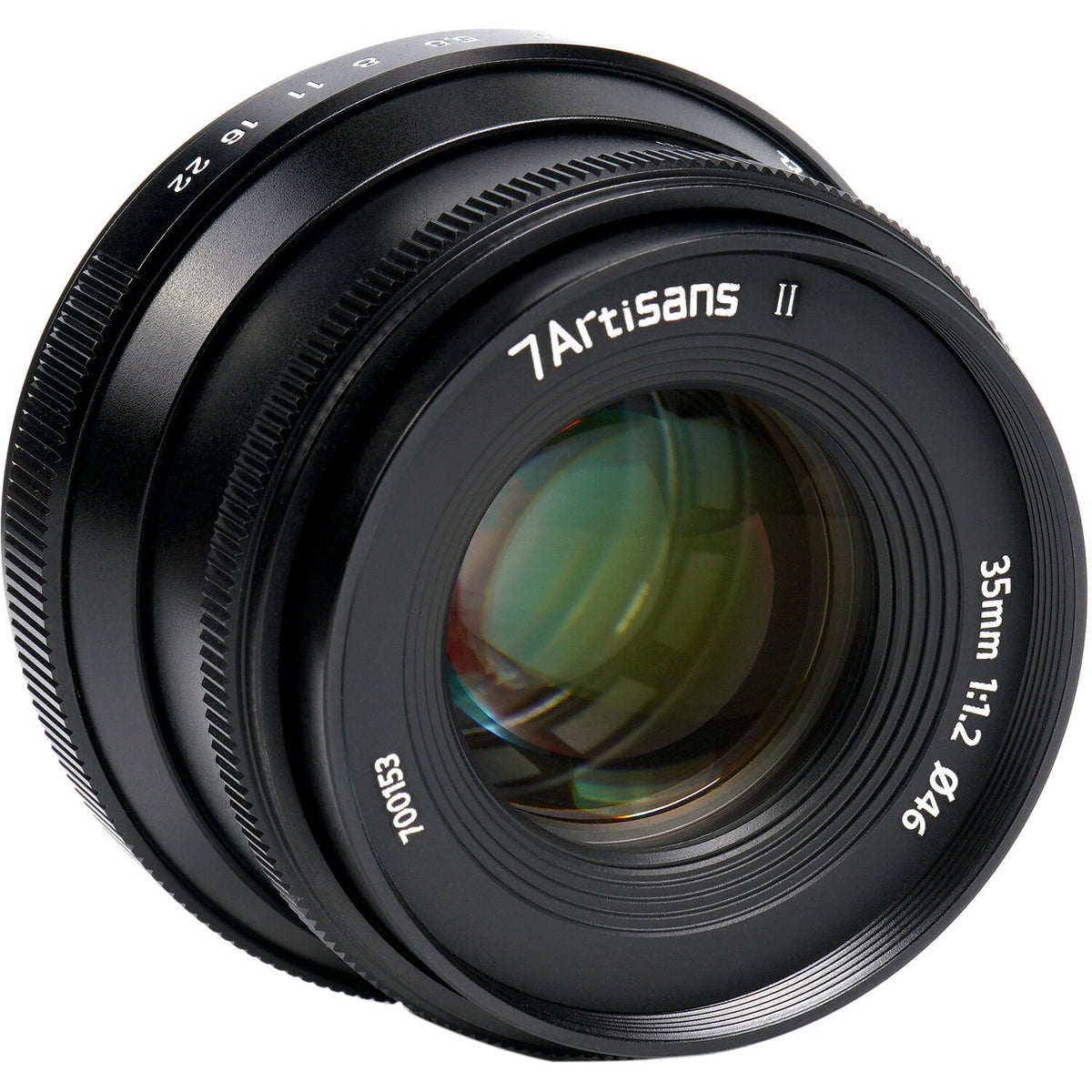 Lente 7Artisans 35mm f/1.2 Mark II (Negro) - vista frontal