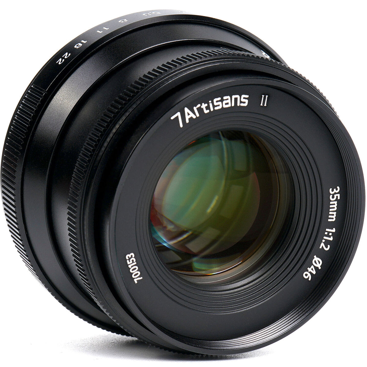 Lente 7Artisans 35mm f/1.2 Mark II (Negro) - vista frontal