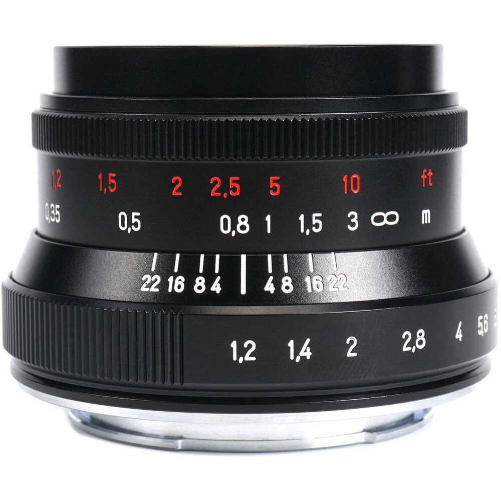 Lente 7Artisans 35mm f/1.2 Mark II (Negro) - contenido de la caja