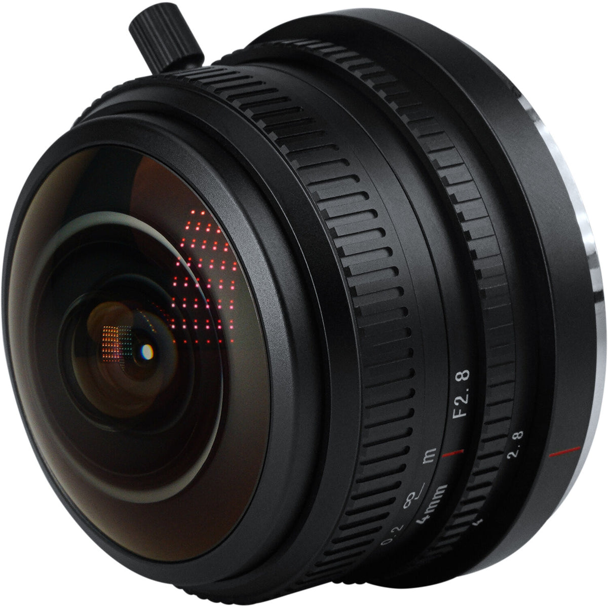 Lente 7Artisans 4mm f/2.8 Circular Fisheye - vista trasera