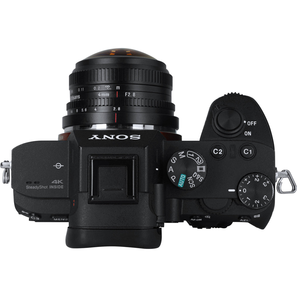 Lente 7Artisans 4mm f/2.8 Circular Fisheye - en uso
