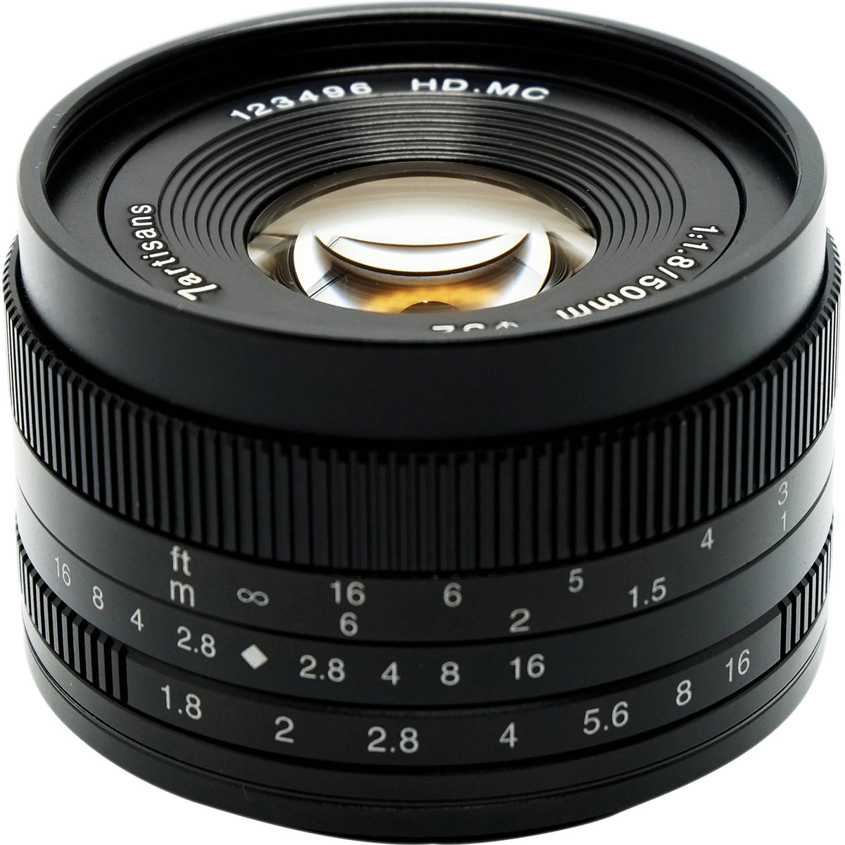 Lente 7Artisans 50mm f/1.8 - vista principal