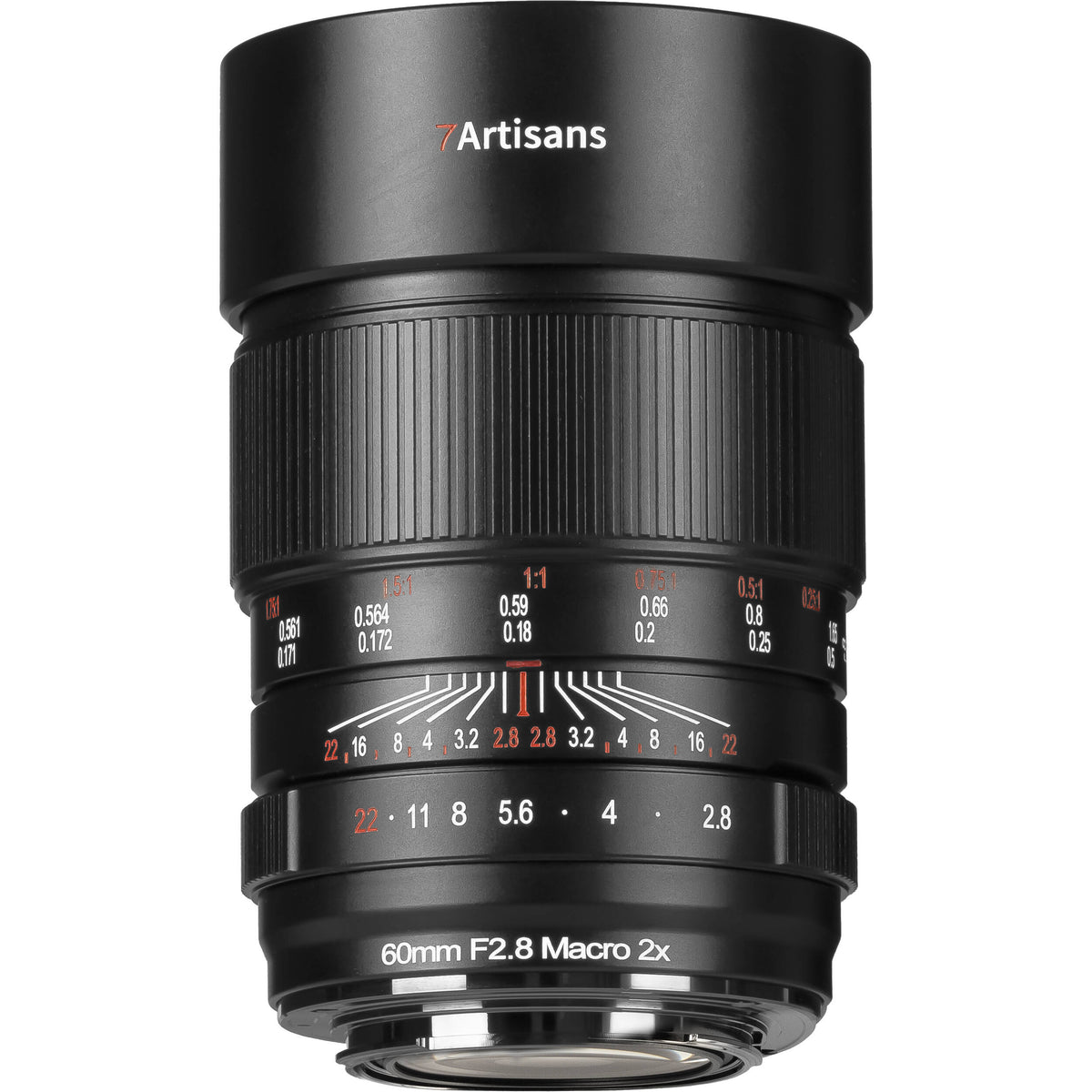 Lente 7Artisans 60mm f/2.8 Macro 2x - vista frontal