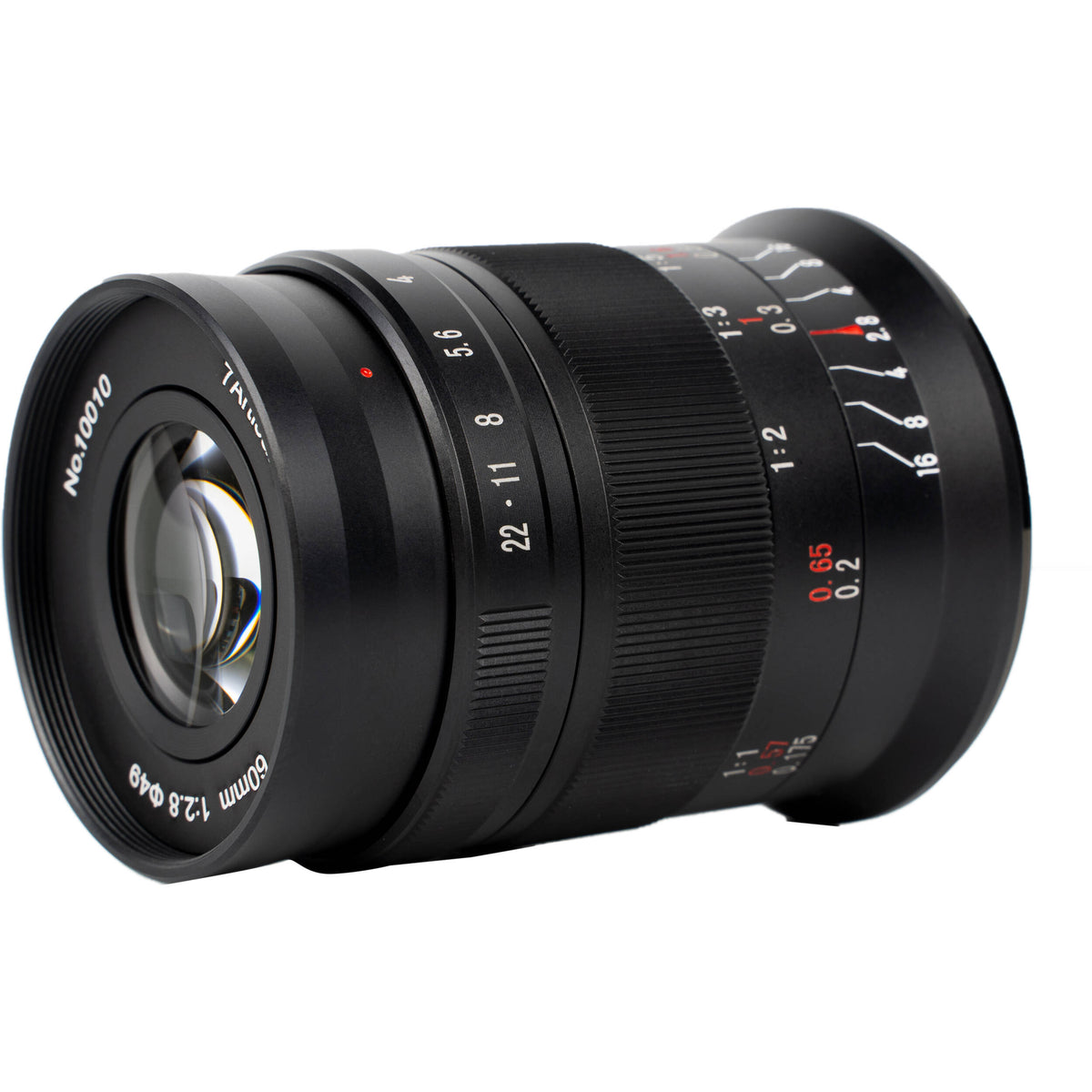 Lente 7Artisans 60mm f/2.8 Macro Mark II - vista frontal