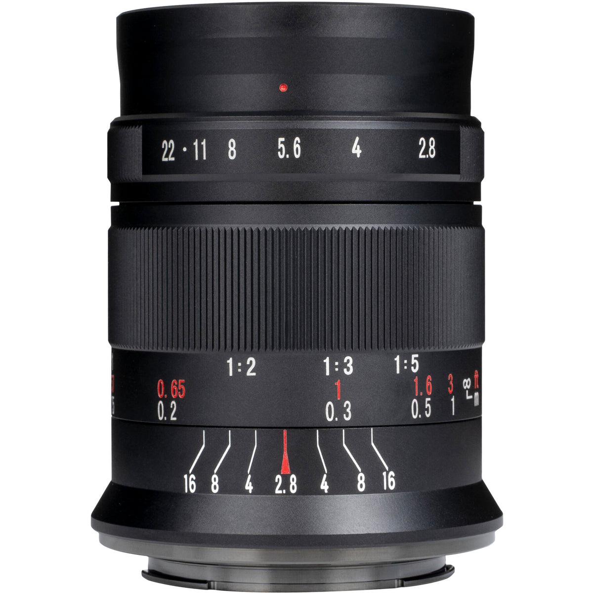 Lente 7Artisans 60mm f/2.8 Macro Mark II - vista lateral