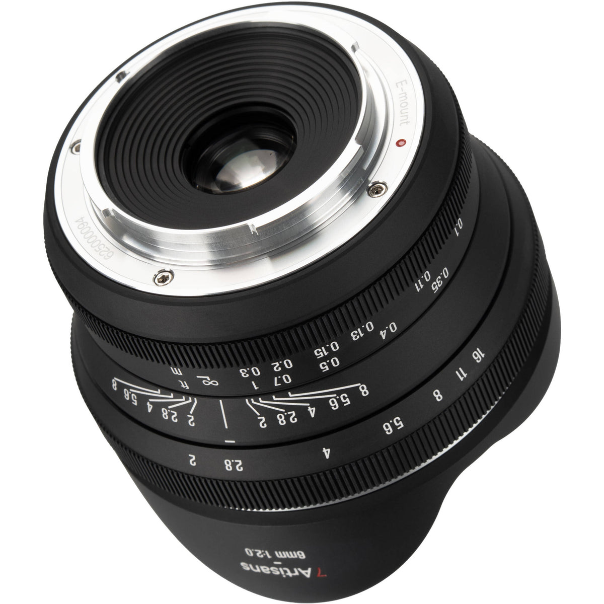Lente 7Artisans 6mm f/2 Fisheye - puertos y conexiones