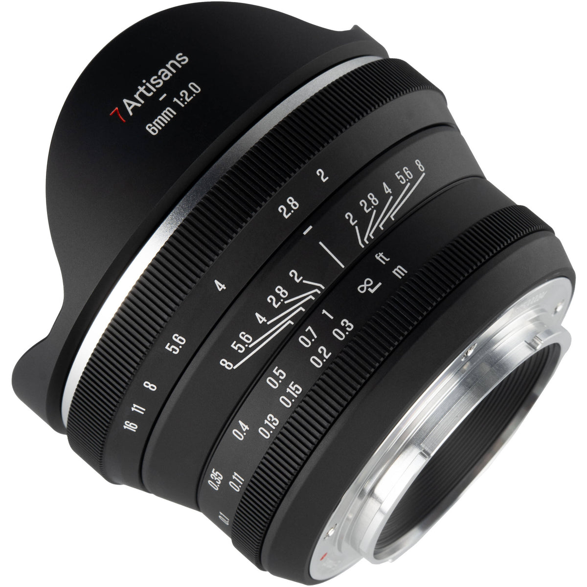Lente 7Artisans 6mm f/2 Fisheye - detalle
