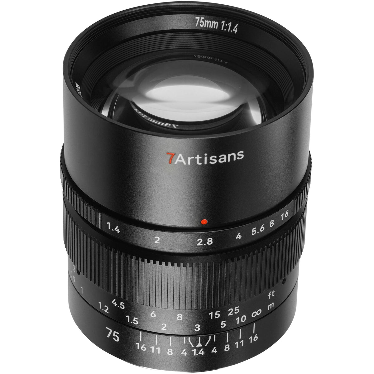 Lente 7Artisans 75mm f/1.4 - vista principal