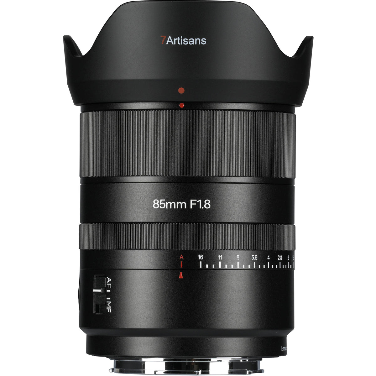 Lente 7Artisans 85mm f/1.8 AF - vista frontal