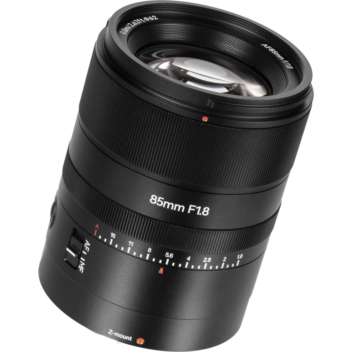 Lente 7Artisans 85mm f/1.8 AF - vista lateral