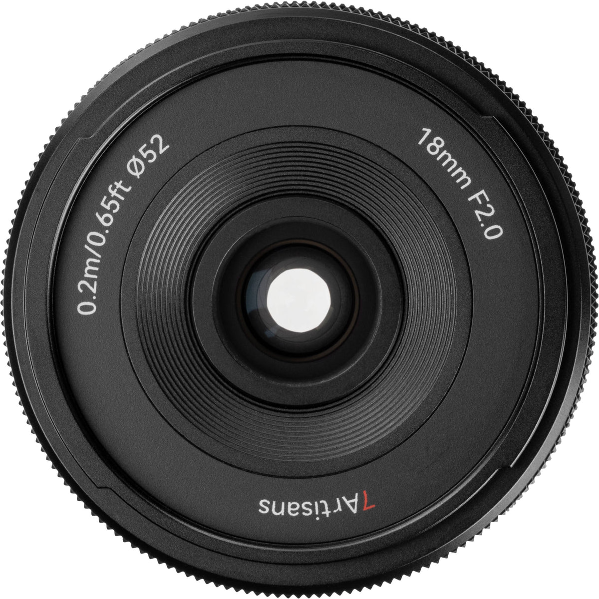 Lente 7Artisans Lite Series 18mm f/2 AF - vista trasera