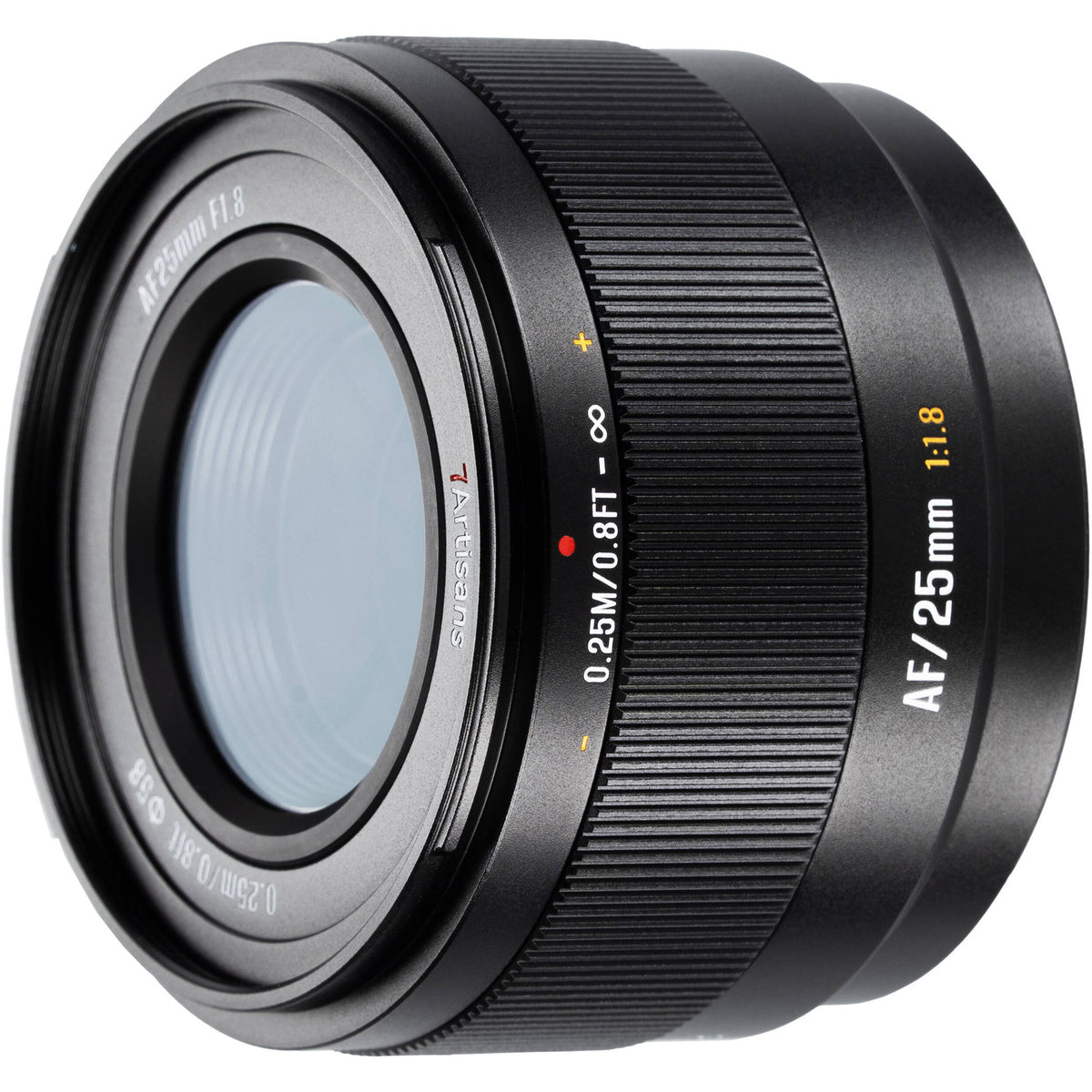 Lente 7Artisans Lite Series 25mm f/1.8 AF (Negro) - vista trasera