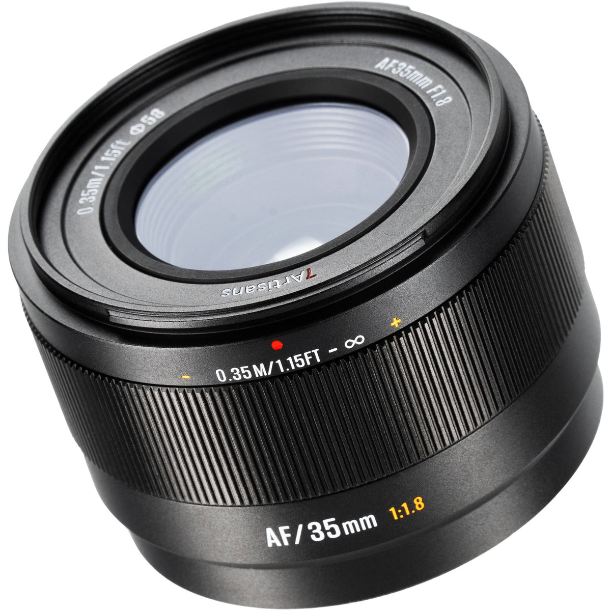 Lente 7Artisans Lite Series 35mm f/1.8 AF (Negro) - vista lateral
