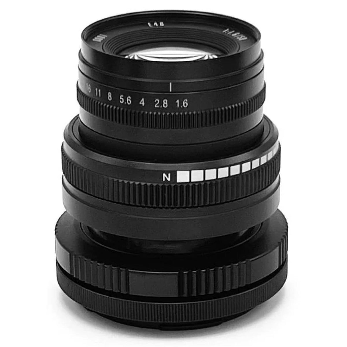 Lente Artra Lab Motus 50mm f/1.6 Tilt-Shift - vista frontal