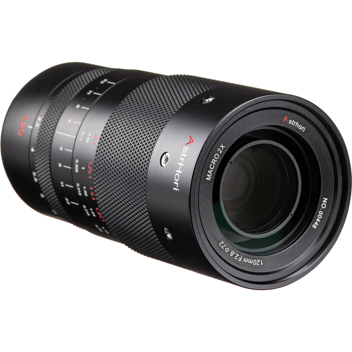 Lente AstrHori 120mm f/2.8 Full-Frame Macro - puertos y conexiones