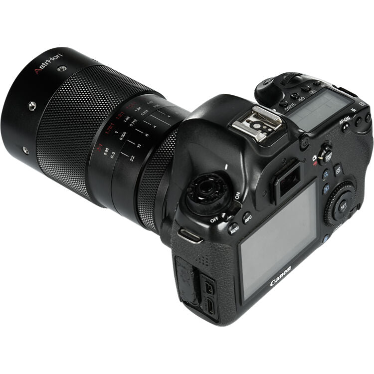 Lente AstrHori 120mm f/2.8 Full-Frame Macro - en uso