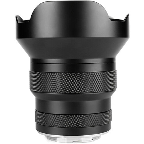 Lente AstrHori 12mm f/2.8 Fisheye (Plateado) - vista lateral