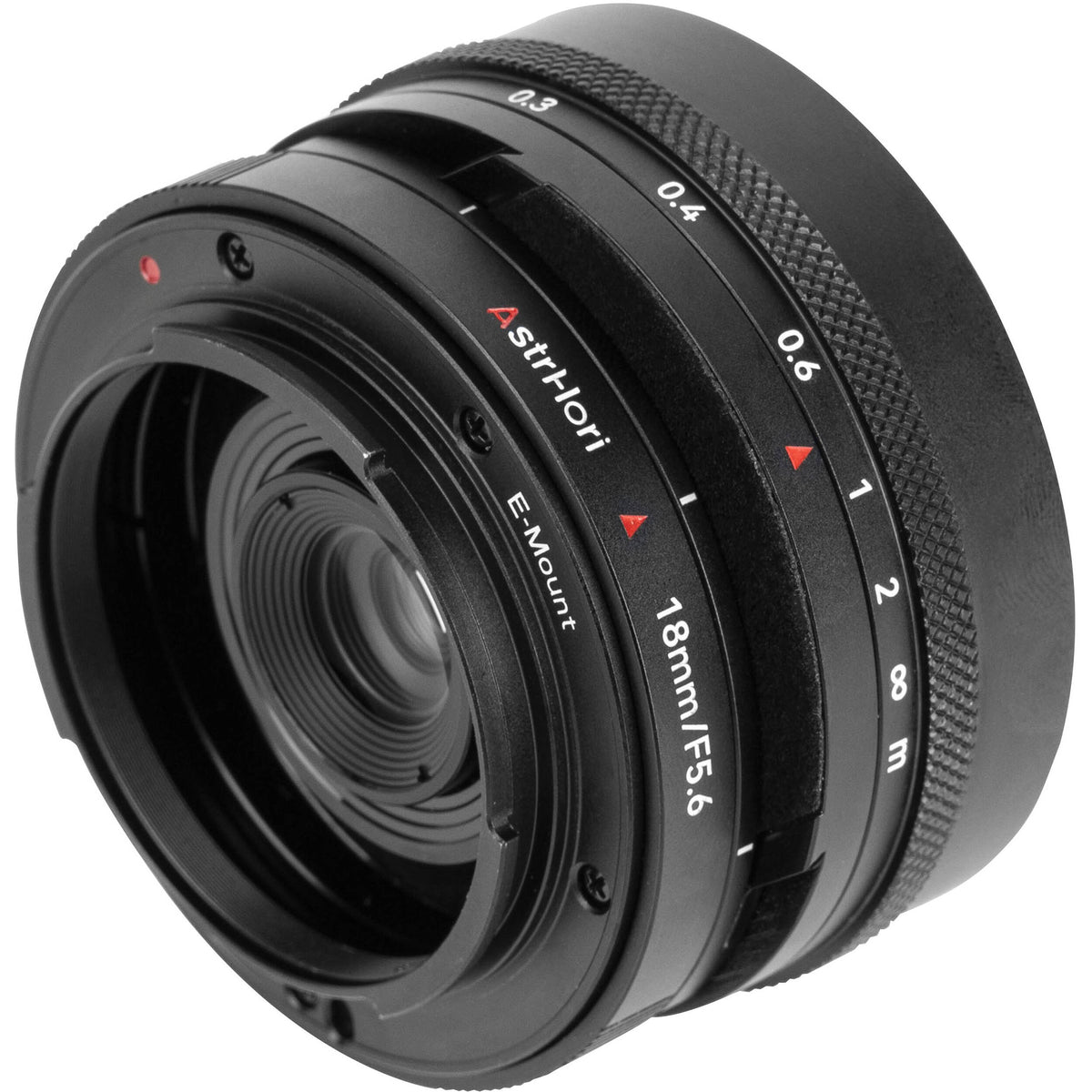 Lente AstrHori 18mm f/5.6 Shift - contenido de la caja