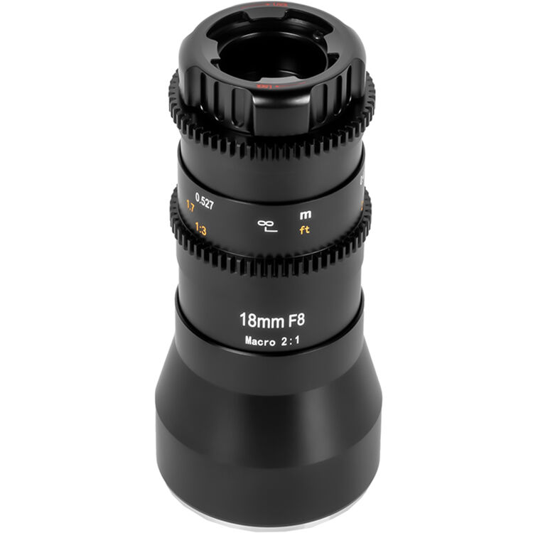 Lente AstrHori 18mm f/8 Macro Probe Set - vista lateral