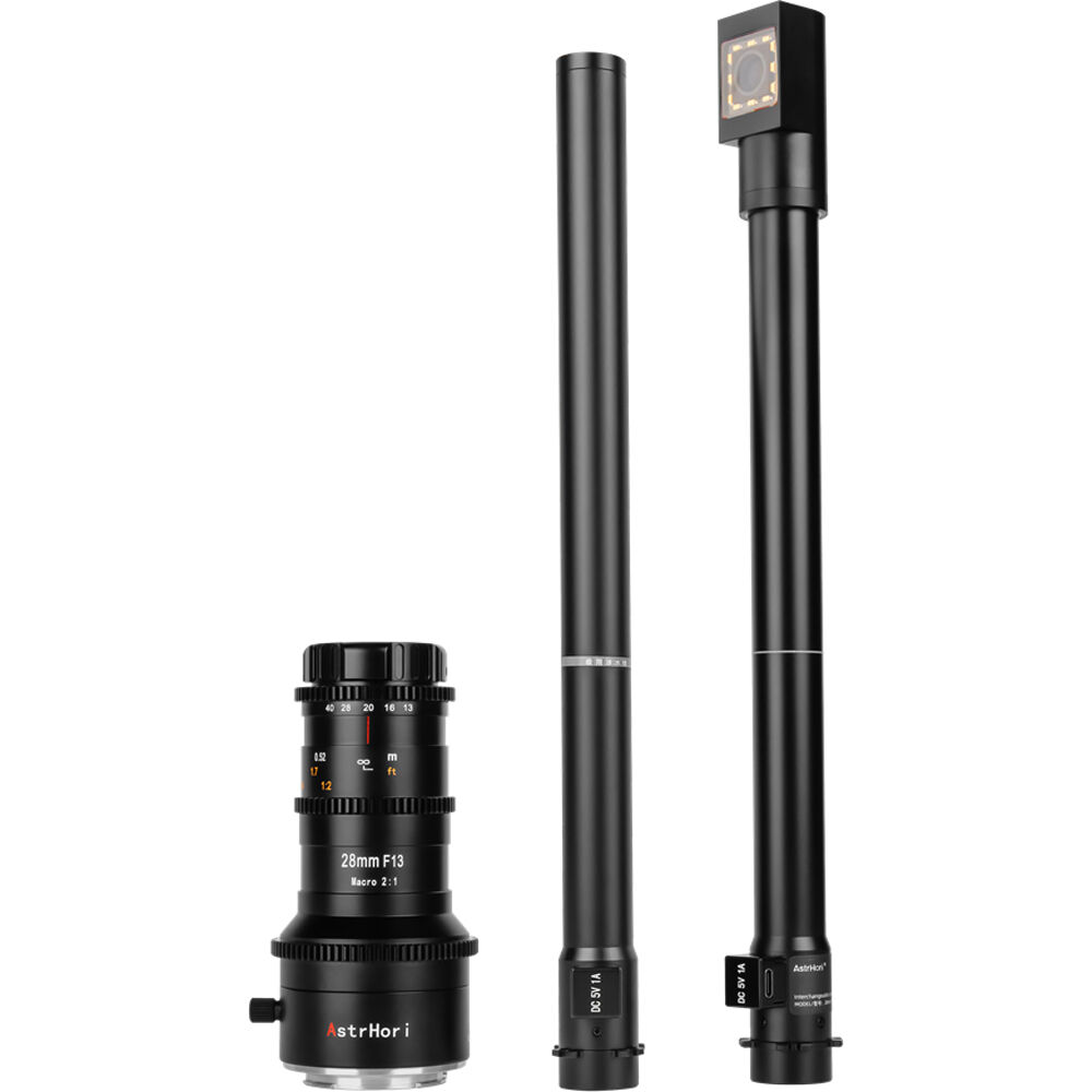 Lente AstrHori 28mm f/13 360° Rotating Macro Probe (Double Tube) - vista trasera
