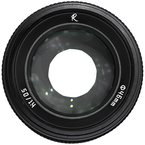 Lente AstrHori 50mm f/1.4 Tilt (Negro) - en uso