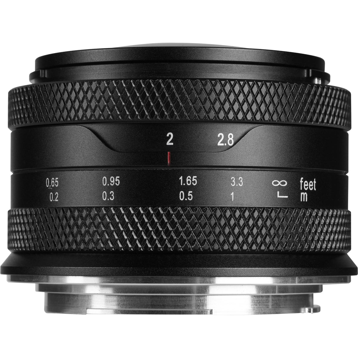 Lente AstrHori 6.5mm f/2 Fisheye - vista frontal