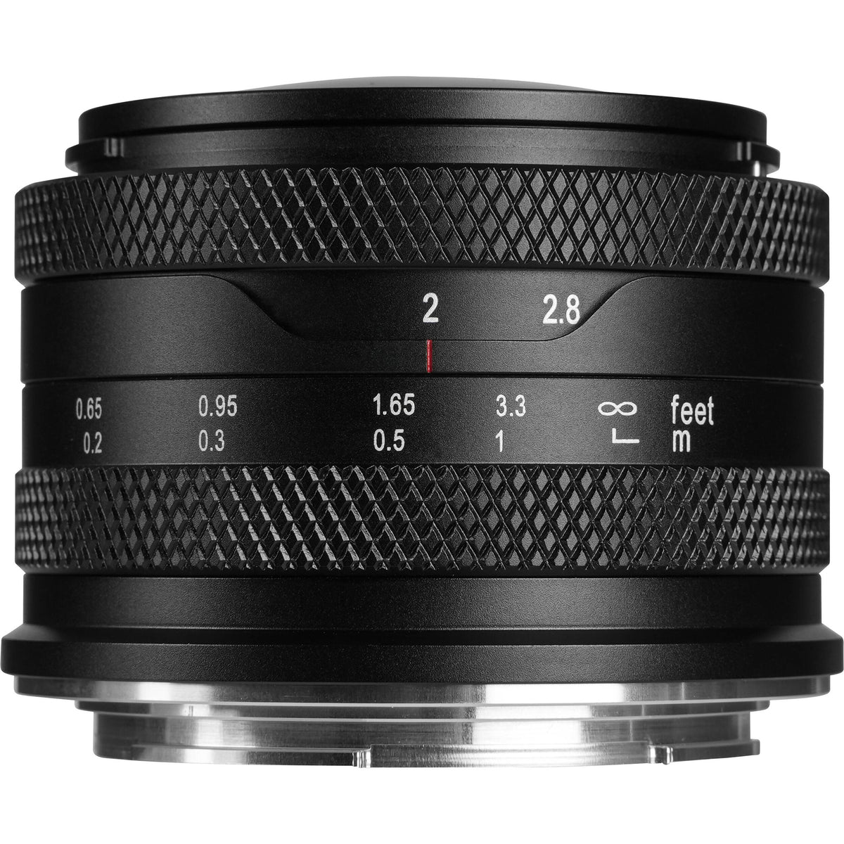 Lente AstrHori 6.5mm f/2 Fisheye - vista frontal