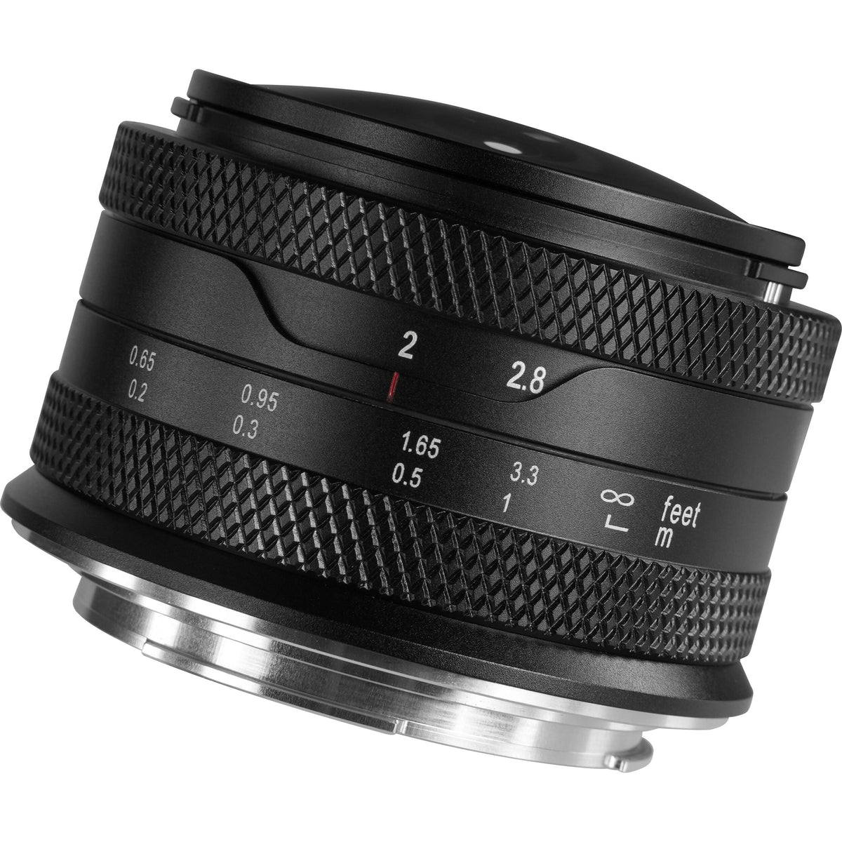 Lente AstrHori 6.5mm f/2 Fisheye - vista trasera