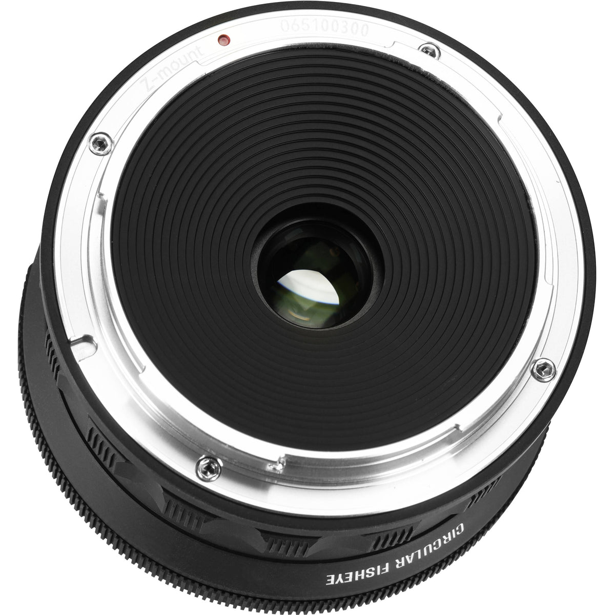 Lente AstrHori 6mm f/2.8 Fisheye - vista frontal