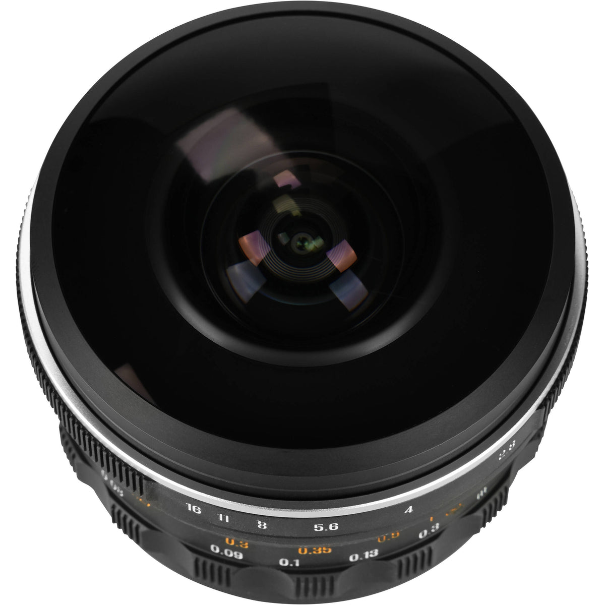 Lente AstrHori 6mm f/2.8 Fisheye - vista trasera