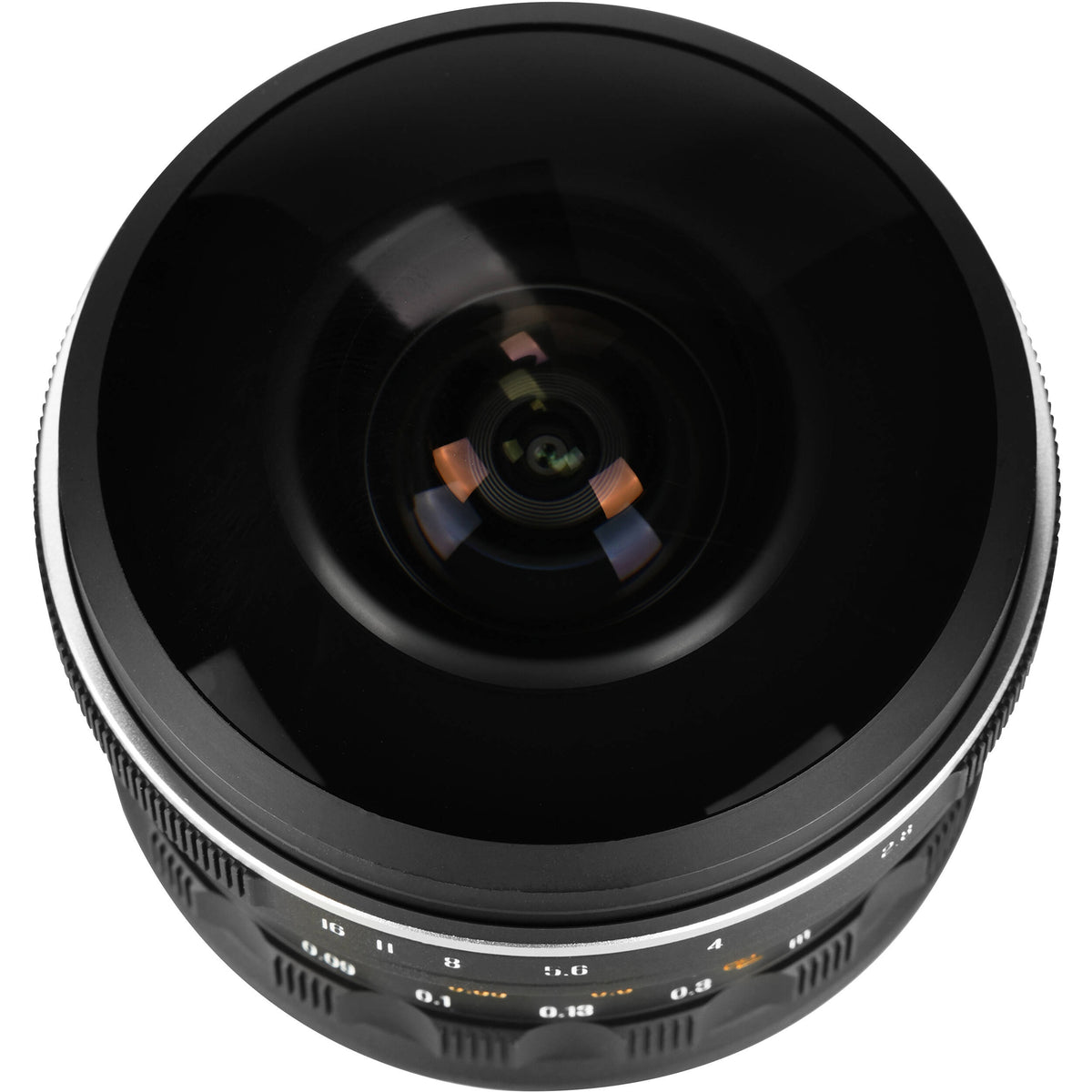 Lente AstrHori 6mm f/2.8 Fisheye - vista trasera
