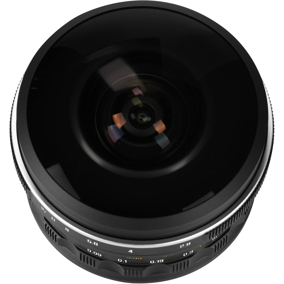 Lente AstrHori 6mm f/2.8 Fisheye - vista trasera
