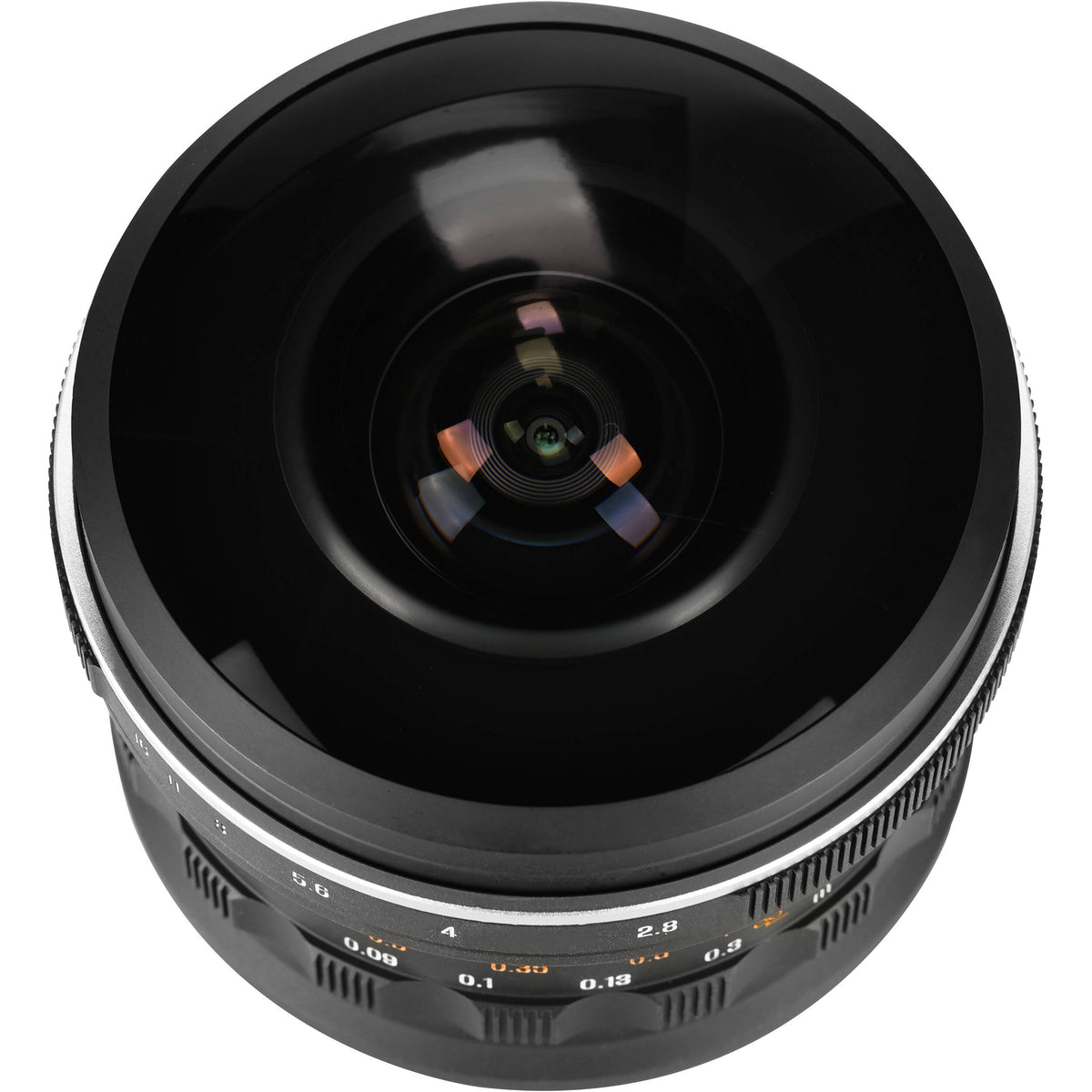 Lente AstrHori 6mm f/2.8 Fisheye - vista trasera