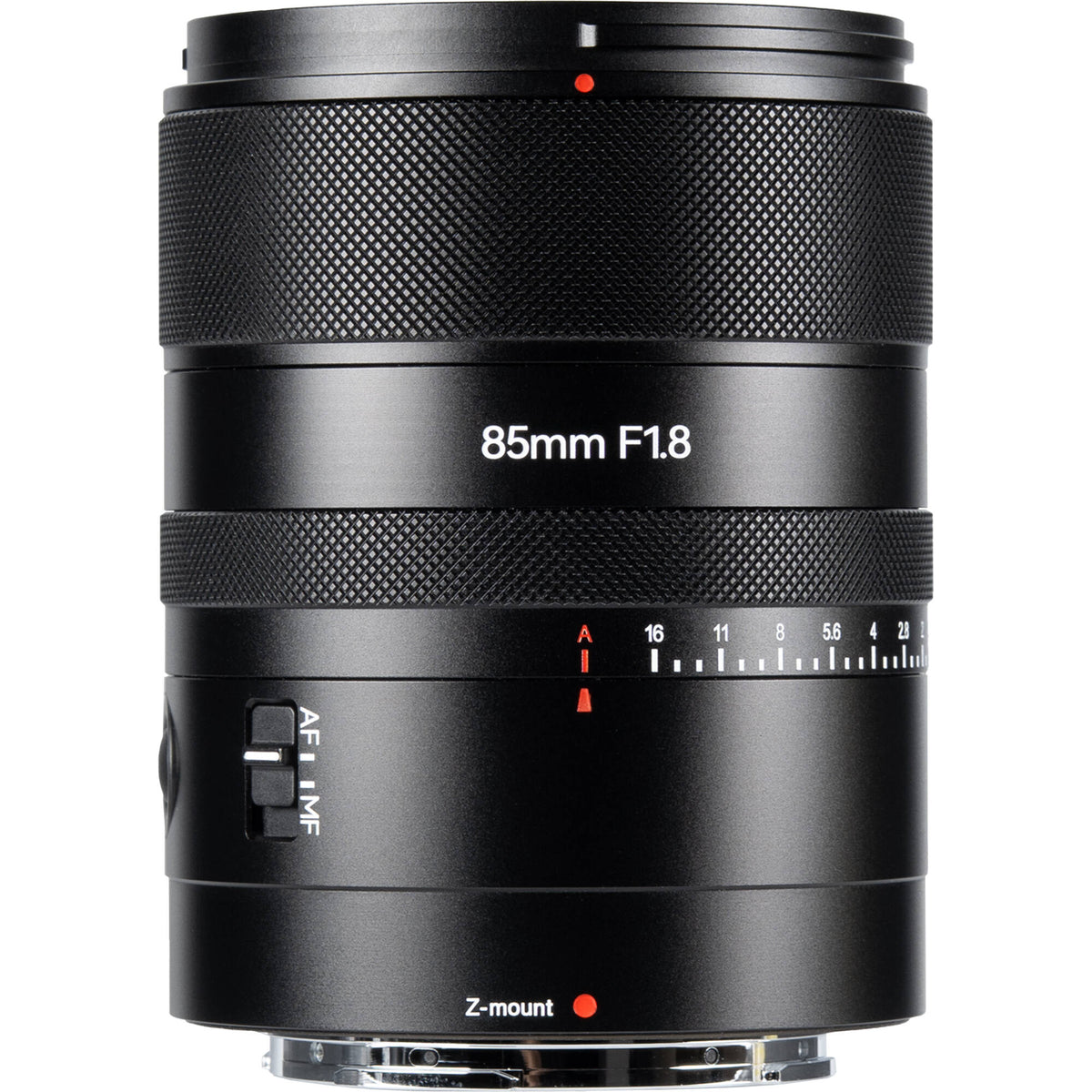 Lente AstrHori 85mm f/1.8 II Full Frame AF - vista lateral
