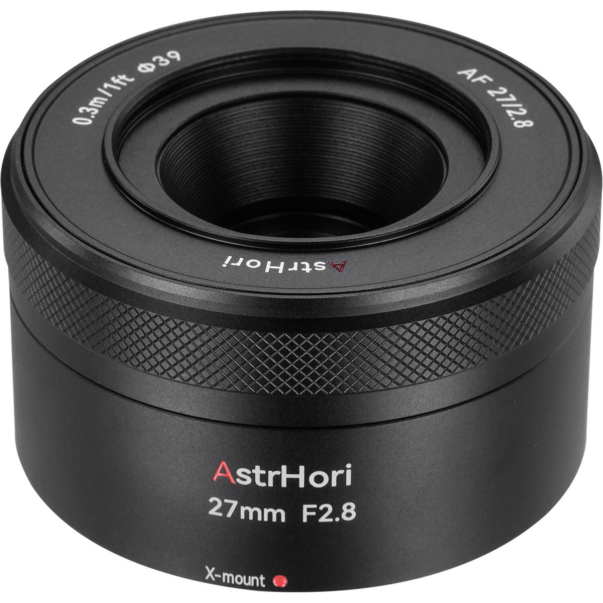 Lente AstrHori AF 27mm f/2.8 (Negro) - en uso