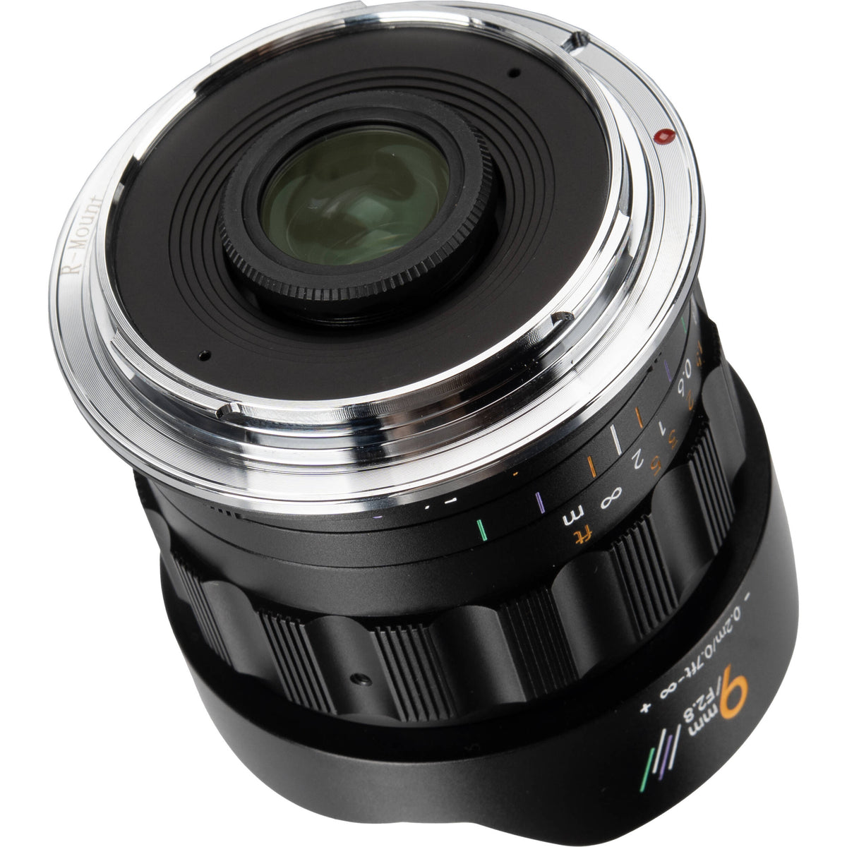 Lente AstrHori MF 9mm f/2.8 - vista frontal