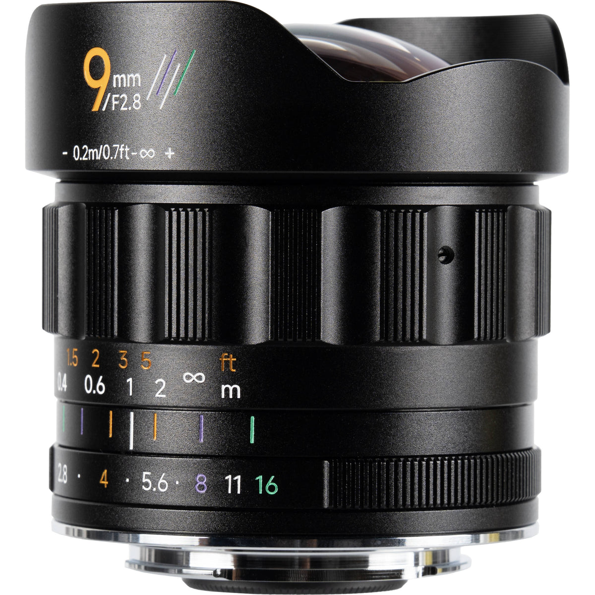 Lente AstrHori MF 9mm f/2.8 - vista lateral