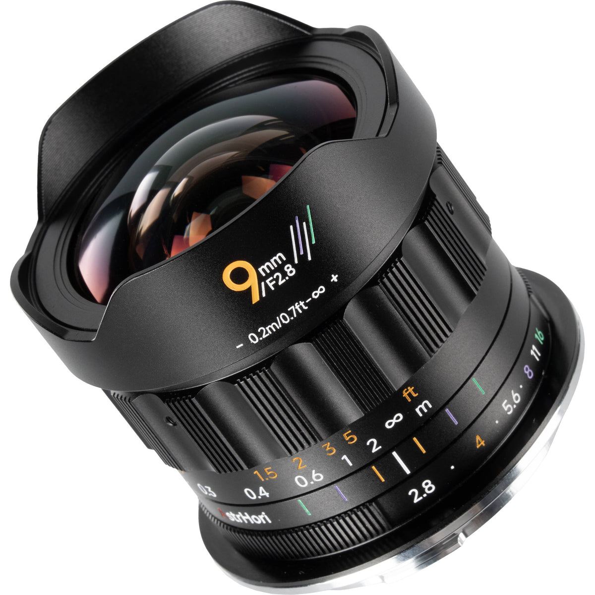Lente AstrHori MF 9mm f/2.8 - contenido de la caja