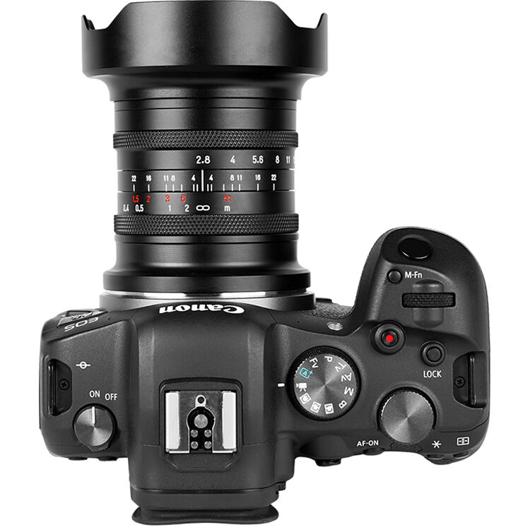 Lente Brightin Star 16mm f/2.8 - vista frontal
