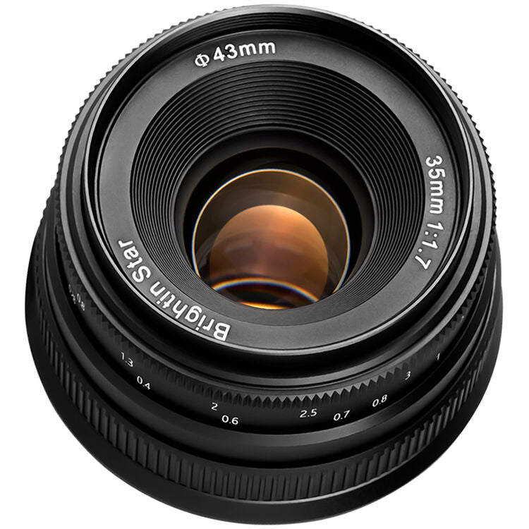 Lente Brightin Star 35mm f/1.7 (Negro) - vista trasera