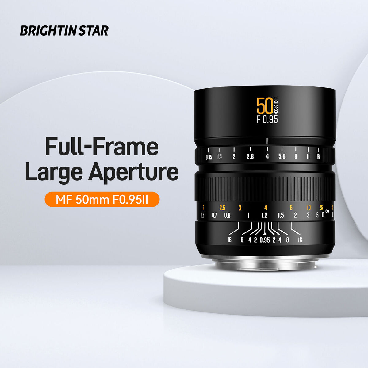 Lente Brightin Star 50mm f/0.95 II - contenido de la caja