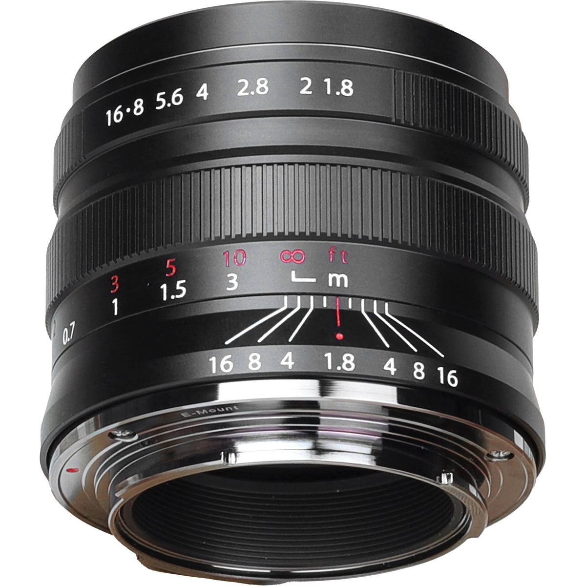 Lente Brightin Star 55mm f/1.8 - vista trasera